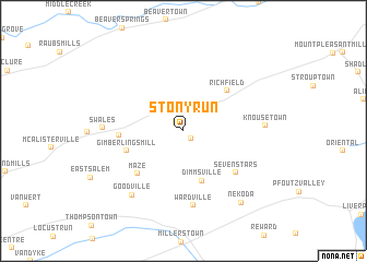 map of Stony Run