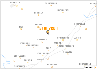 map of Stony Run