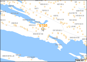 map of Ston