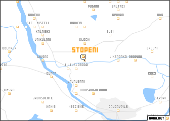 map of Stopēni