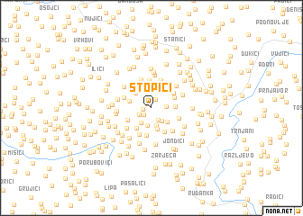 map of Stopići