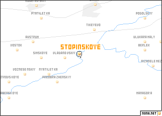 map of Stopinskoye