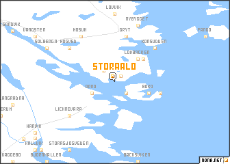 map of Stora Ålö