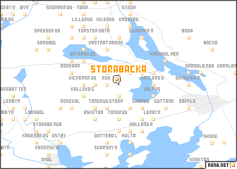 map of Stora Backa