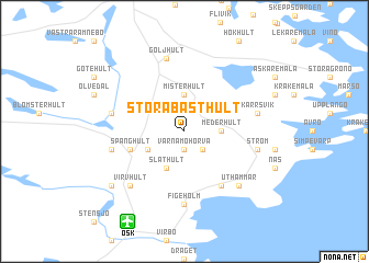 map of Stora Basthult