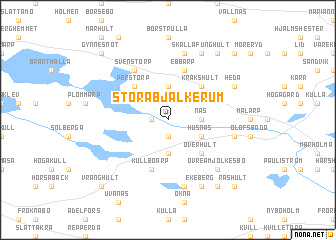 map of Stora Bjälkerum