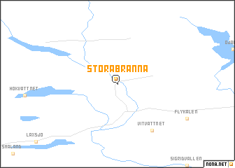map of Storåbränna