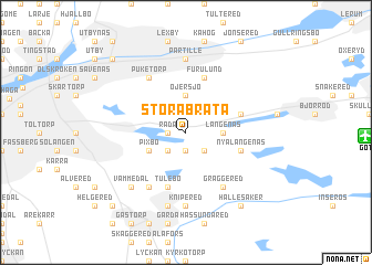 map of Stora Bråta