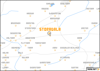 map of Stora Dala