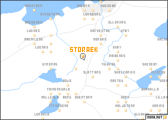 map of Stora Ek