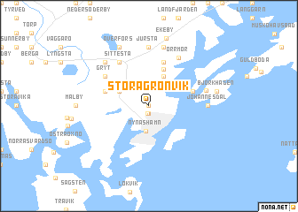 map of Stora Grönvik
