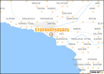 map of Stora Hansagård