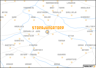 map of Stora Jungatorp