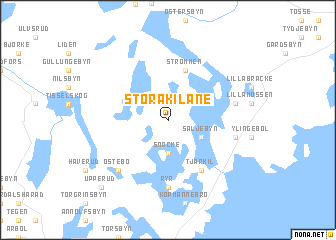 map of Stora Kilane