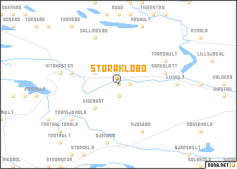 map of Stora Klobo