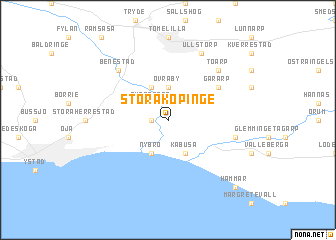 map of Stora Köpinge