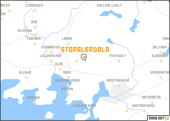 map of Stora Lerdala