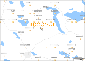 map of Stora Lönhult
