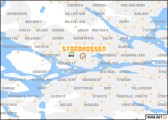 map of Stora Mossen