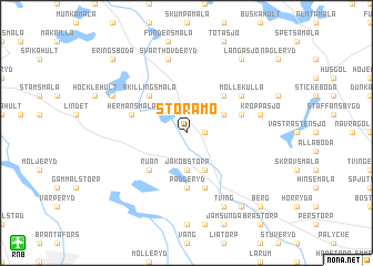 map of Stora Mo