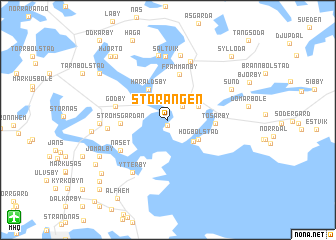 map of Storängen