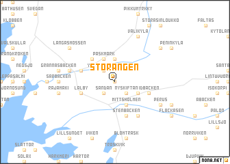 map of Storängen