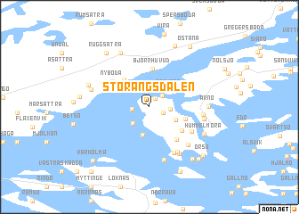 map of Storängsdalen