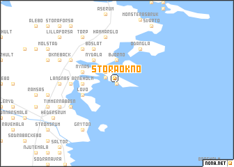 map of Stora Oknö