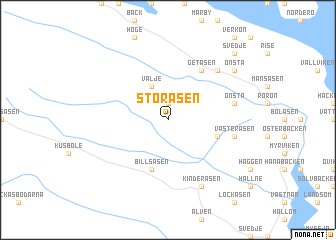 map of Storåsen