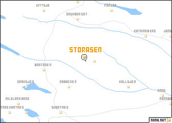 map of Storåsen