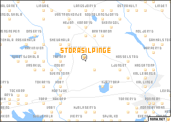 map of Stora Silpinge