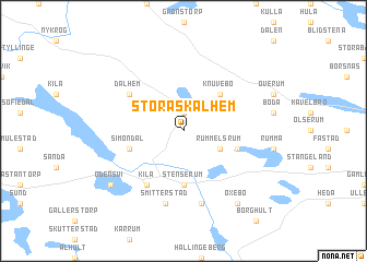 map of Stora Skälhem