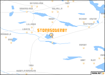 map of Stora Söderby