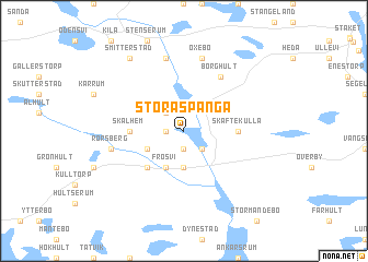 map of Stora Spånga