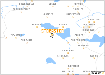 map of Stora Sten