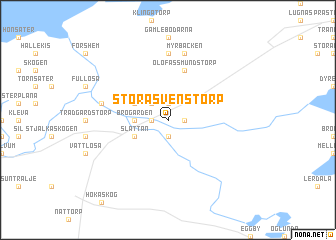 map of Stora Svenstorp