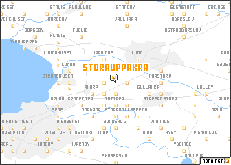 map of Stora Uppåkra