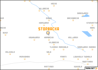 map of Storbacka