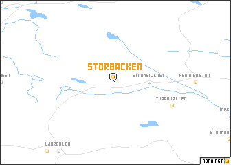 map of Storbäcken