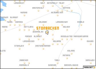 map of Storbacken