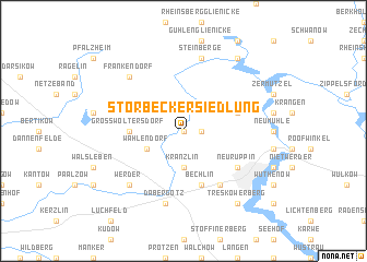 map of Storbecker Siedlung