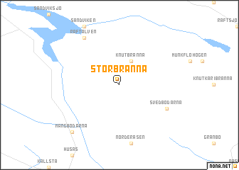 map of Storbränna