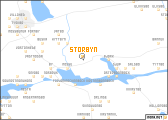 map of Storbyn