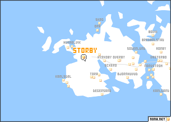 map of Storby