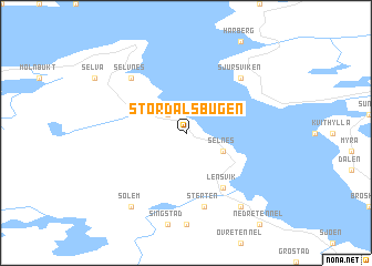 map of Størdalsbugen