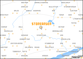 map of Store Arden