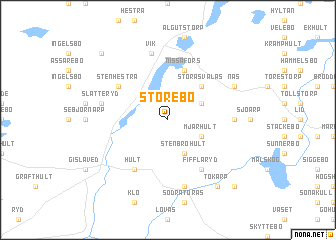 map of Storebo