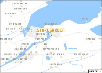 map of Storegården