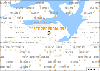 map of Store Grandløse