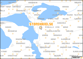 map of Store Havelse